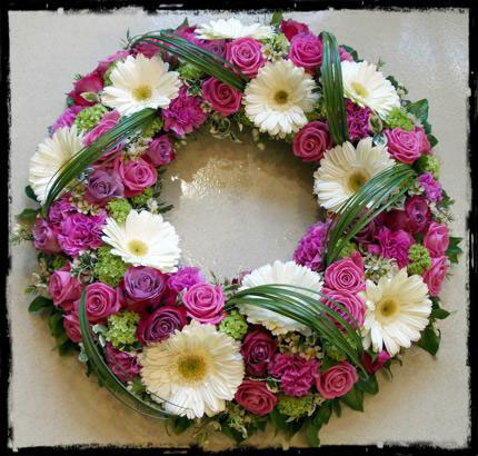 couronne de fleurs