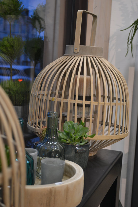 décoration lanterne bambou