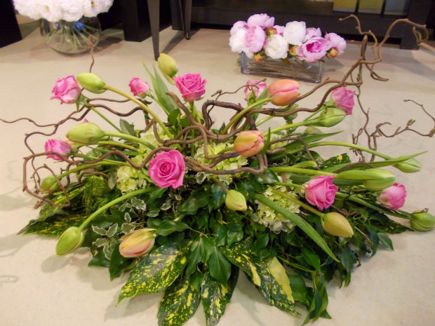 composition de fleurs