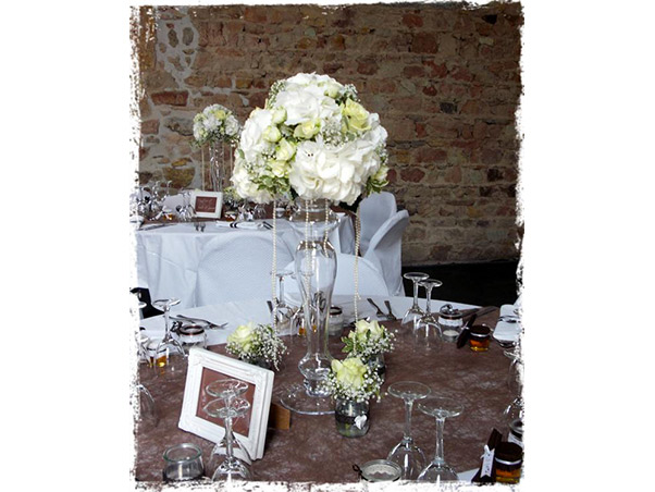 fleurs table de mariage