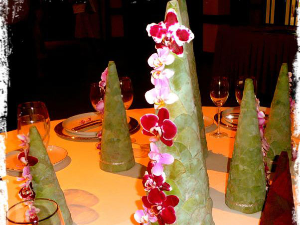 fleurs décoration de table de mariage